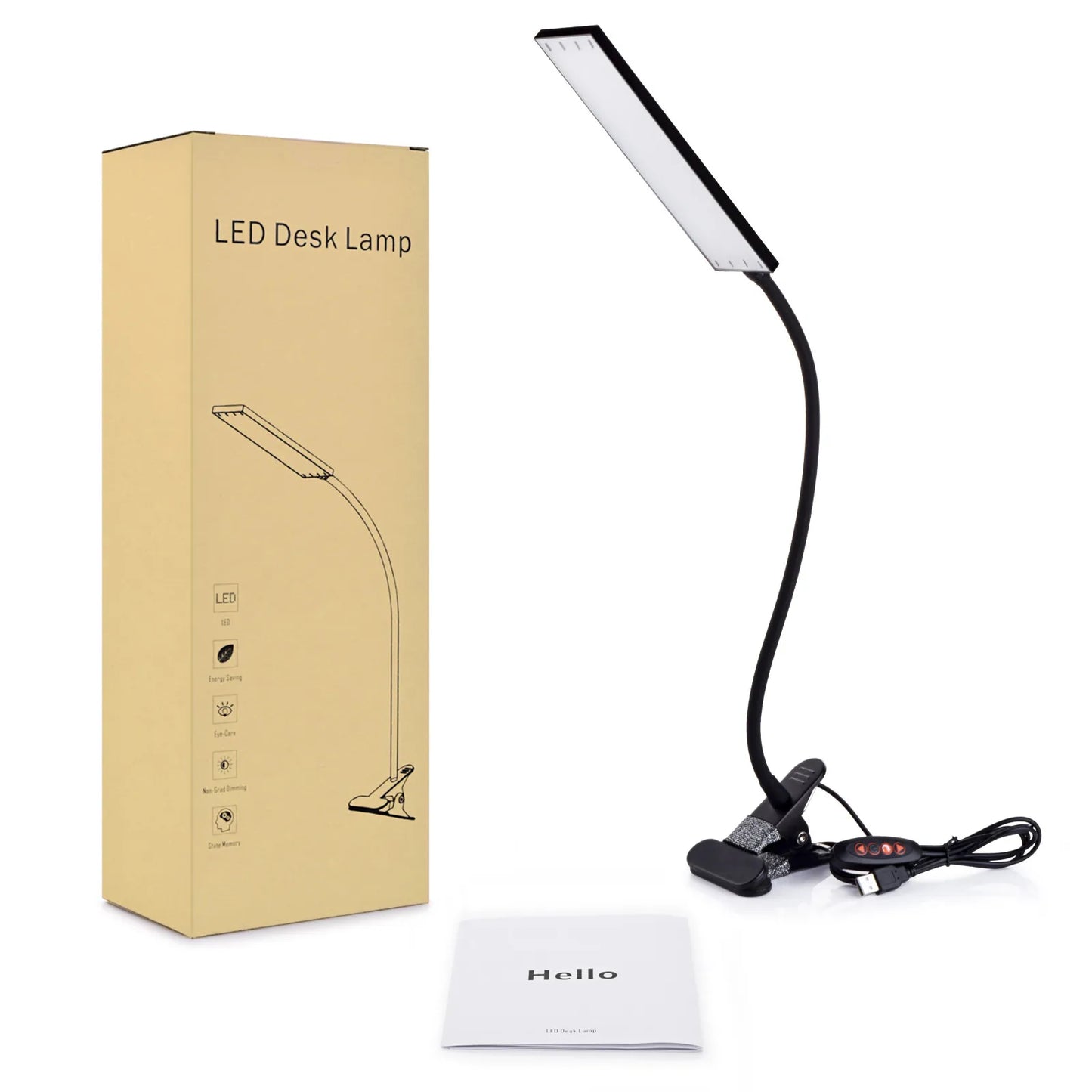 LED Clip-On Desk Lamp