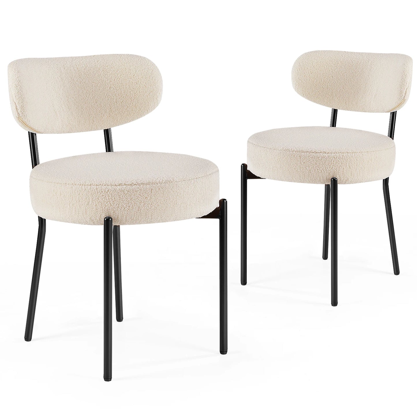 Round Dining Chairs Set of 2