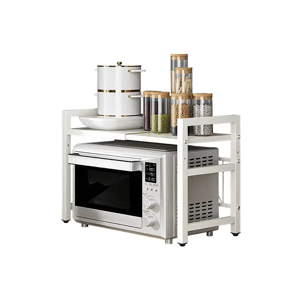 Adjustable Space-Saving Microwave Rack