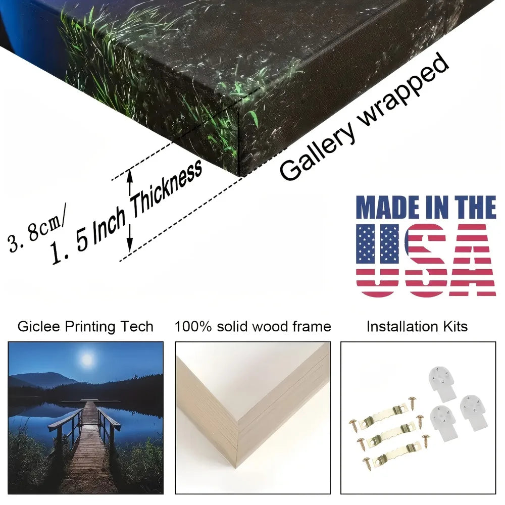 Large abstract Floral tree canvas art