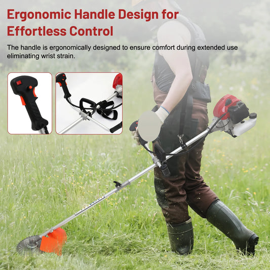 52cc Weed Wacker 2-Stroke Gas Grass Trimmer