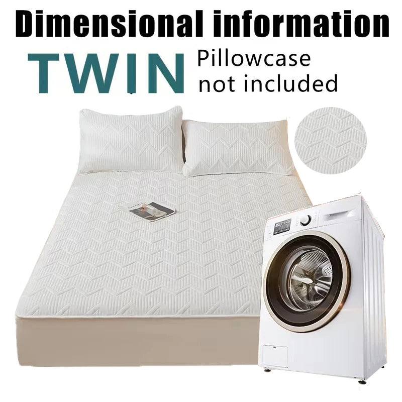 Soft quilted mattress cover