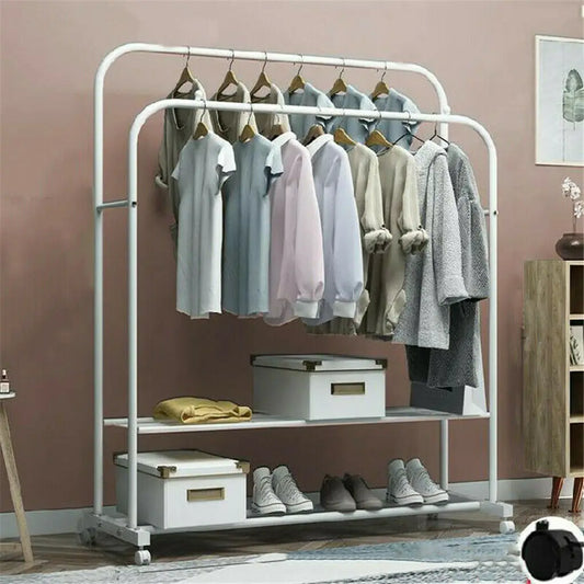 Heavy Metal Double Clothes Rack