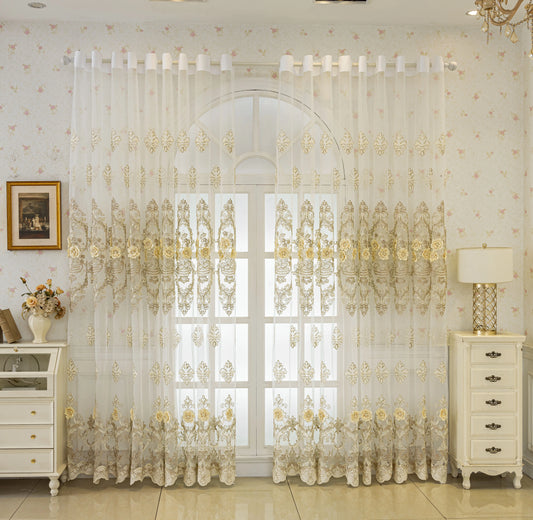 White gauze curtain