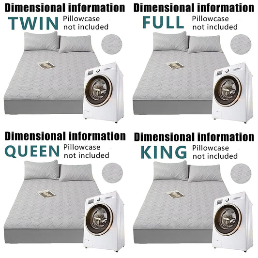 Soft quilted mattress cover