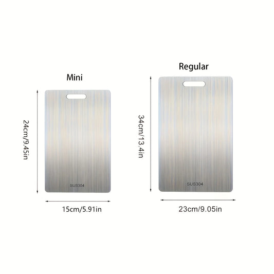 Double-Sided Stainless Steel Cutting Board