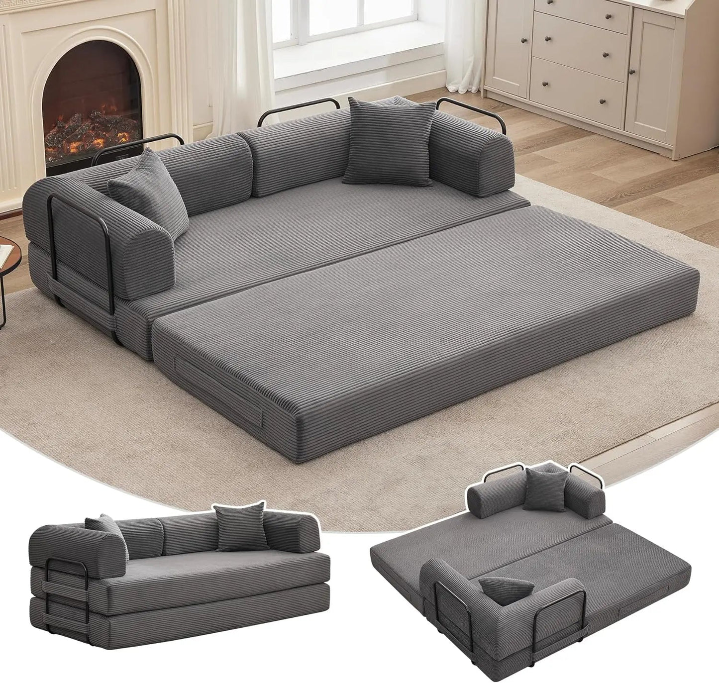 Convertible Sleeper Sofa Bed - DailyBasicNeeds.com