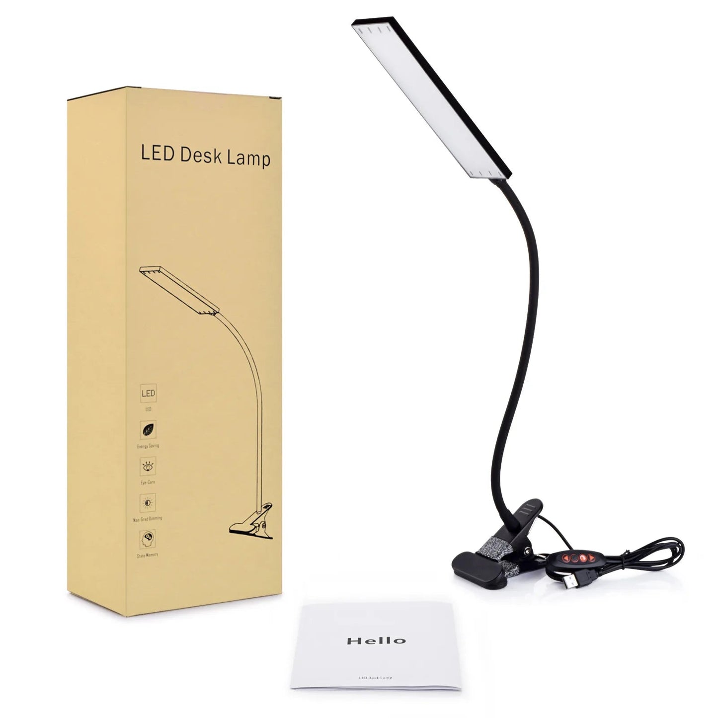 LED Clip - On Desk Lamp - DailyBasicNeeds.com