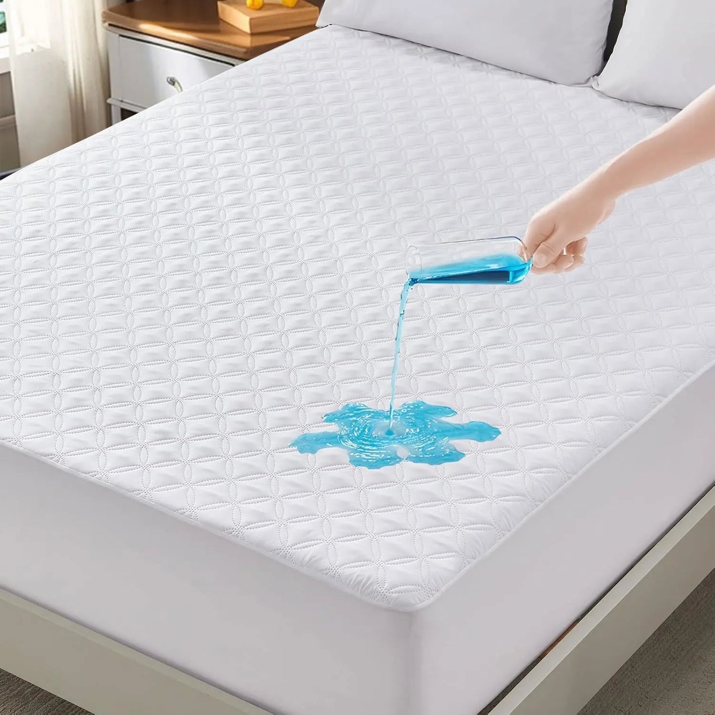 Mattress Pad with Deep Pocket - DailyBasicNeeds.com