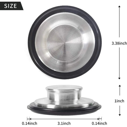 Stainless Steel Kitchen Sink Stopper 2 PCS - DailyBasicNeeds.com