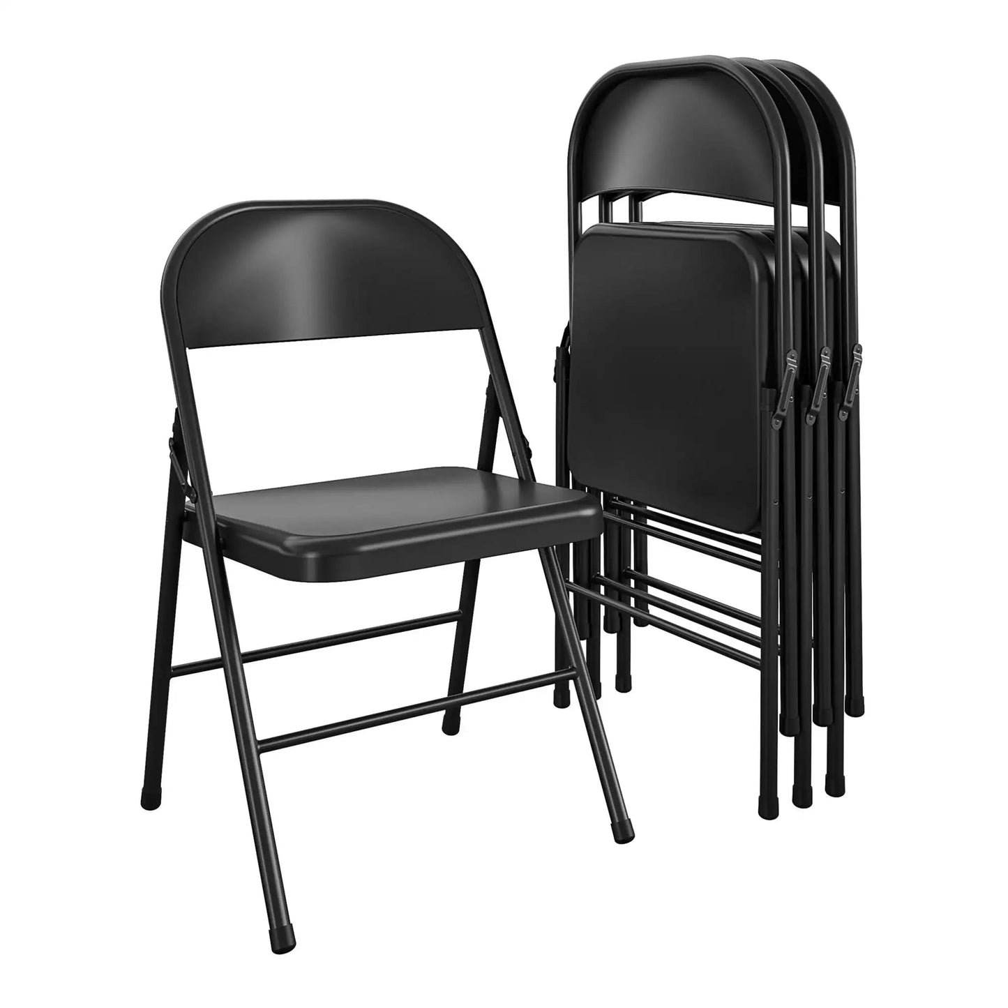 Steel Folding Chair (4 Pack) - DailyBasicNeeds.com