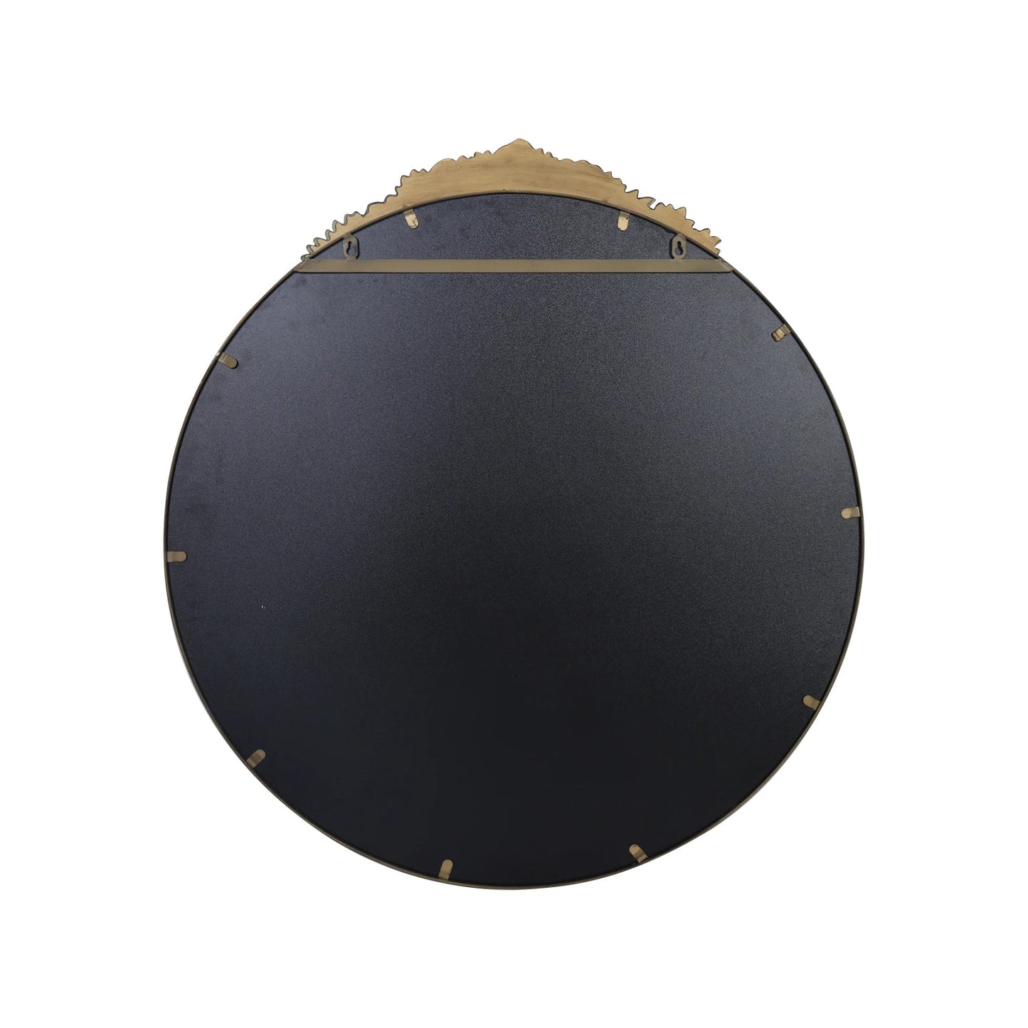 Vintage Baroque Brass Wall Mirror - DailyBasicNeeds.com