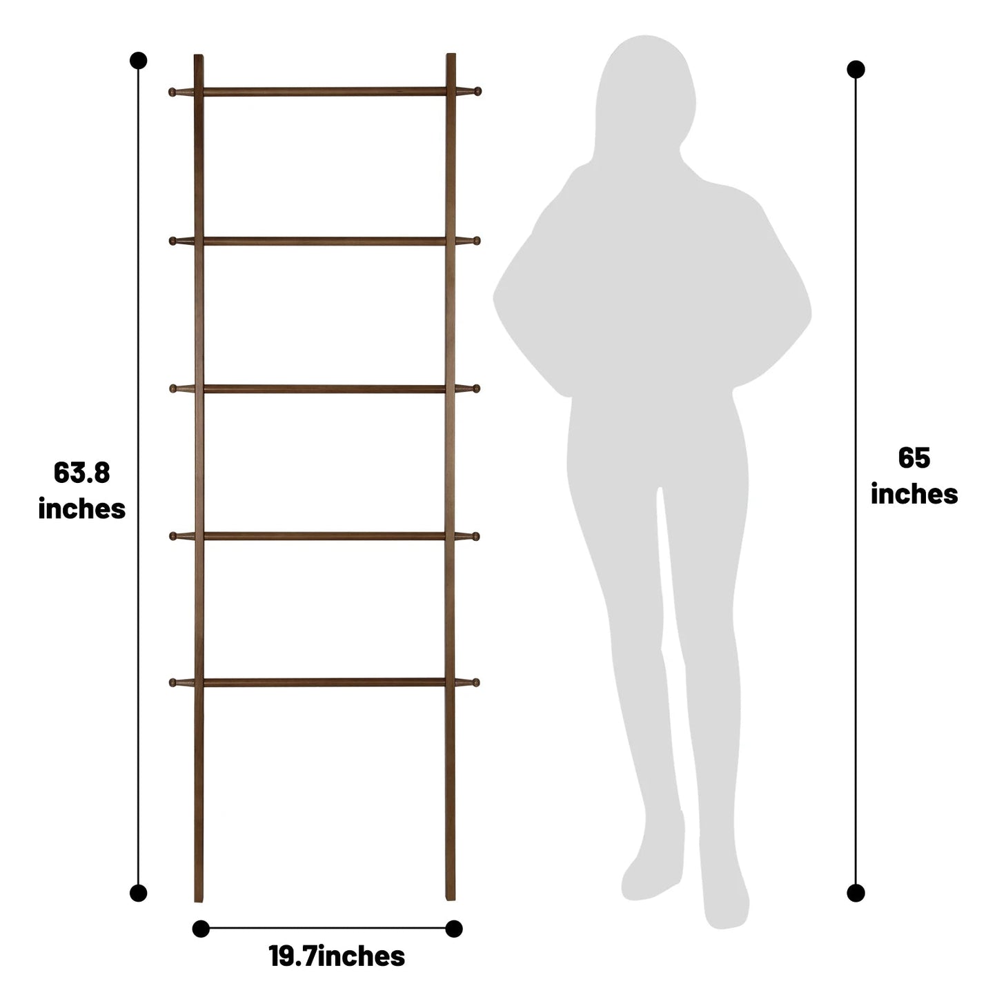 Wall Leaning Ladder Rack - DailyBasicNeeds.com