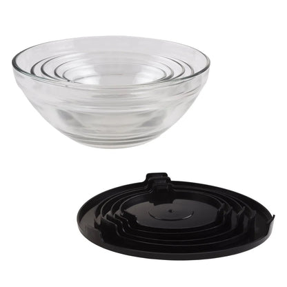 10 Piece Glass Storage Containers with Snap Lids - DailyBasicNeeds.com