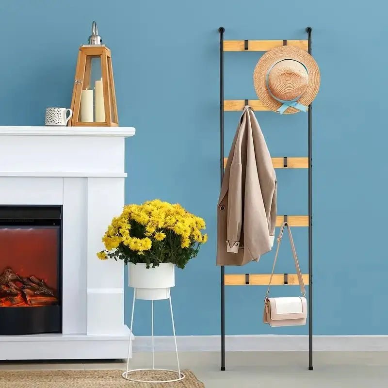 10 - Tier Wooden Blanket Ladder - DailyBasicNeeds.com