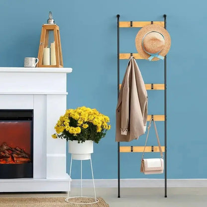 10 - Tier Wooden Blanket Ladder - DailyBasicNeeds.com