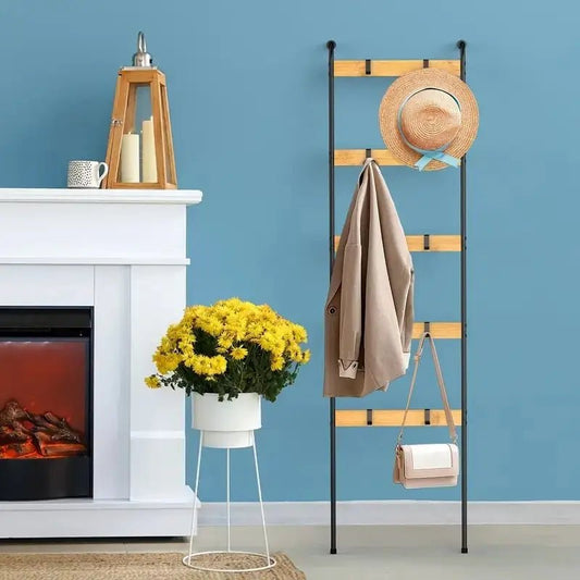 10 - Tier Wooden Blanket Ladder - DailyBasicNeeds.com