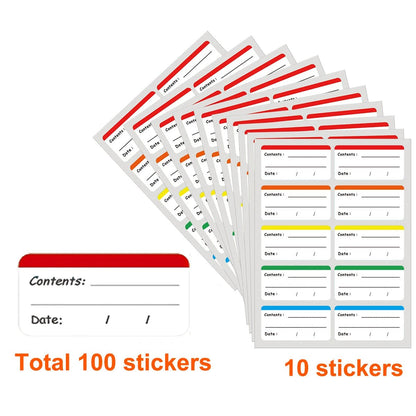 100Pcs Easy Peel Off Frozen Food Stickers - DailyBasicNeeds.com