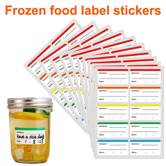 100Pcs Easy Peel Off Frozen Food Stickers - DailyBasicNeeds.com