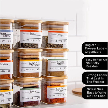 100Pcs Easy Peel Off Frozen Food Stickers - DailyBasicNeeds.com
