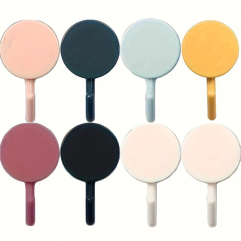 10PCS Multi - Color Adhesive Wall Hooks – Strong Hold Stick - On Hooks for Home Organization - DailyBasicNeeds.com