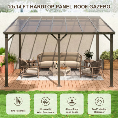 10x14FT Hardtop Gazebo - DailyBasicNeeds.com