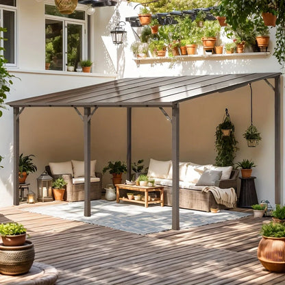 10x14FT Hardtop Gazebo - DailyBasicNeeds.com