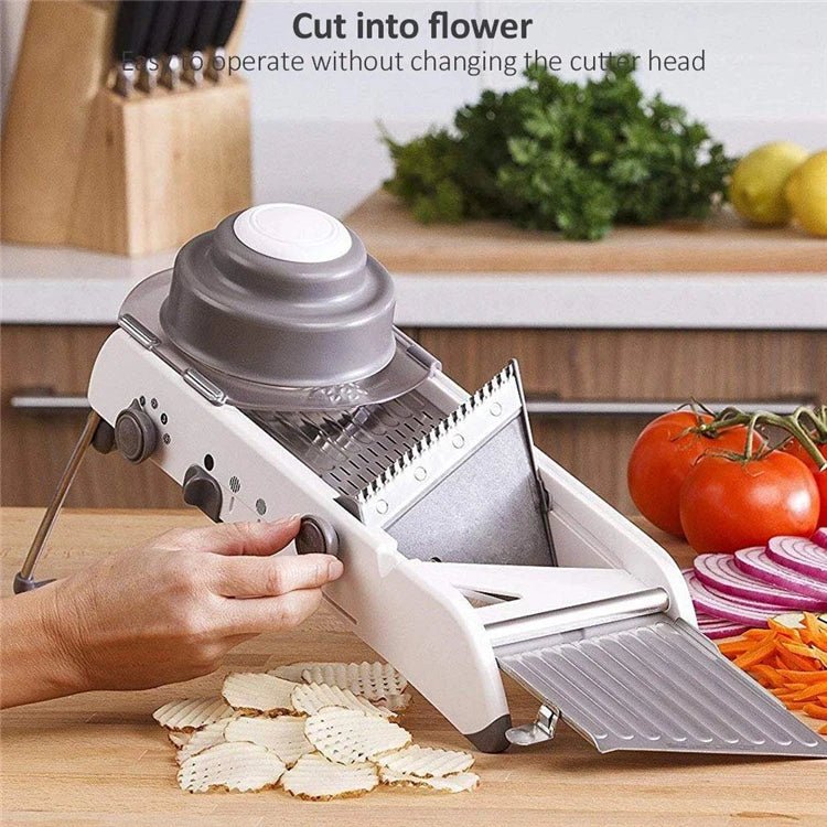 18 Types Adjustable Mandoline Slicer Stainless Steel Vegetable Julienner Grater Onion Potato Slicer Cutter KC0326 - DailyBasicNeeds.com