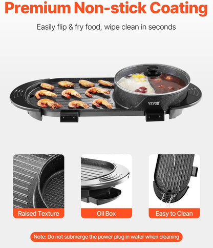 2 - in - 1 Grill and Hot Pot - DailyBasicNeeds.com