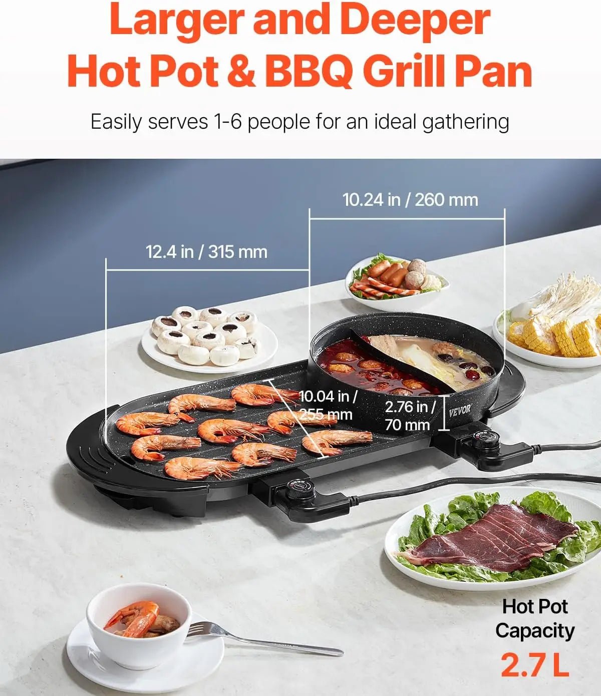 2 - in - 1 Grill and Hot Pot - DailyBasicNeeds.com