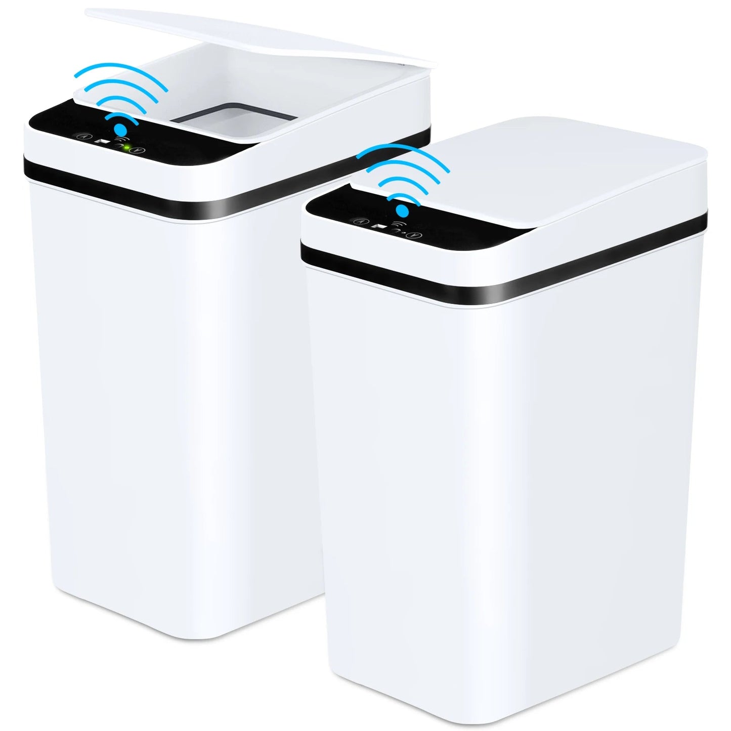 2 Pack Automatic Trash Cans - DailyBasicNeeds.com