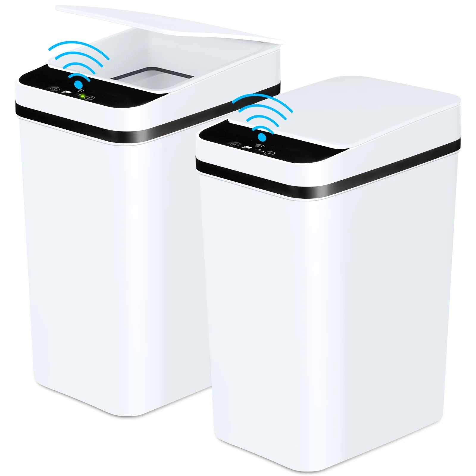 2 Pack Automatic Trash Cans - DailyBasicNeeds.com
