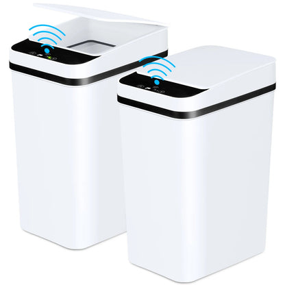 2 Pack Automatic Trash Cans - DailyBasicNeeds.com