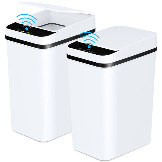 2 Pack Automatic Trash Cans - DailyBasicNeeds.com