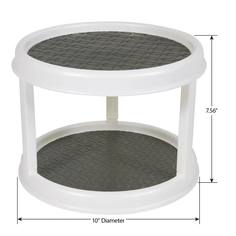 2 - Tier Nonskid Turntable - DailyBasicNeeds.com