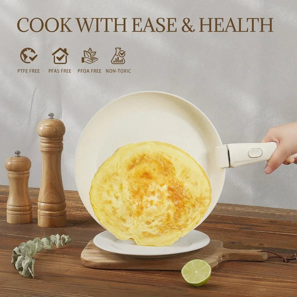 23Pcs Ceramic Cookware Set Non Stick Pots and Pans Set - DailyBasicNeeds.com