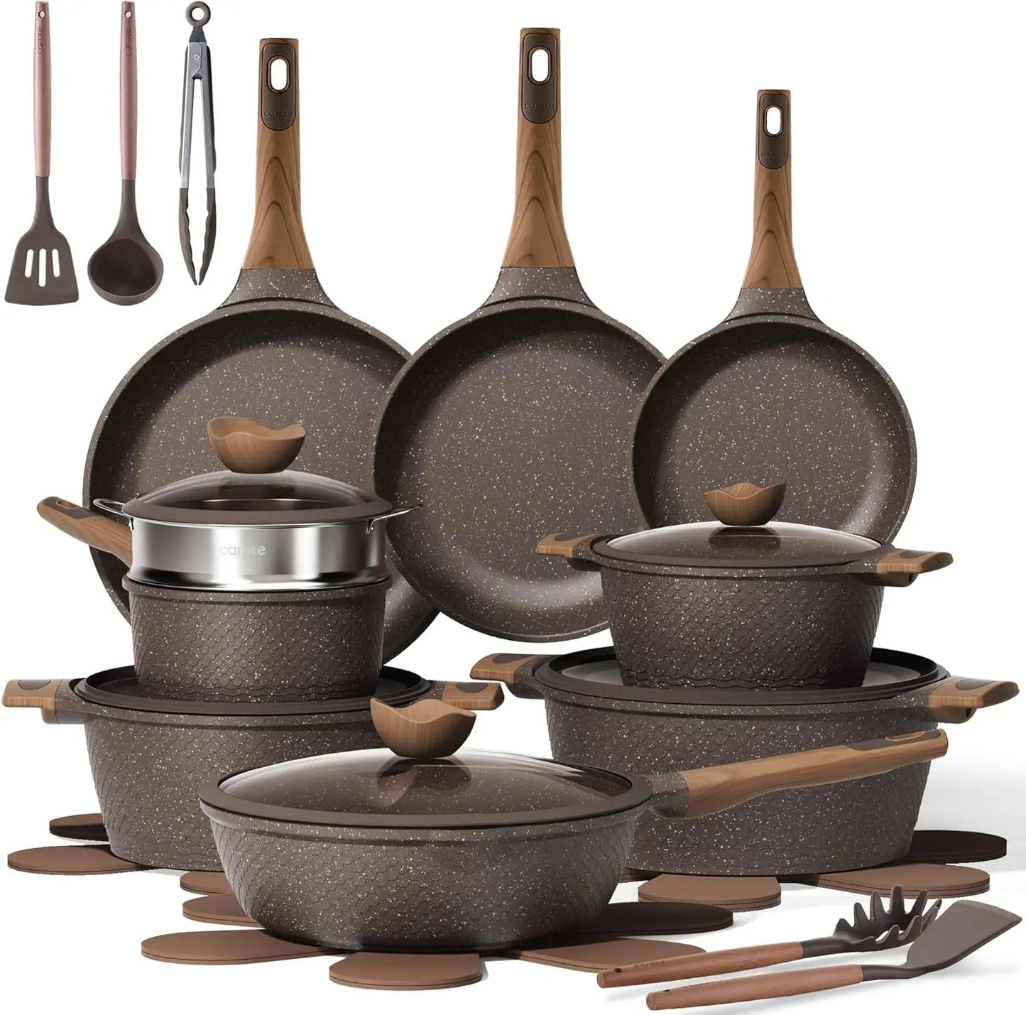 26 PCS Non Stick Pots and Pans Set - DailyBasicNeeds.com