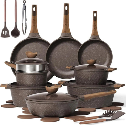 26 PCS Non Stick Pots and Pans Set - DailyBasicNeeds.com