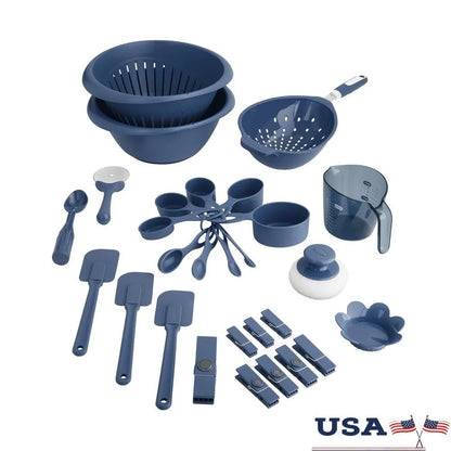 28 - Piece Kitchen Utensil Set – Complete Cooking Tools & Gadgets Set for Modern Kitchens - DailyBasicNeeds.com