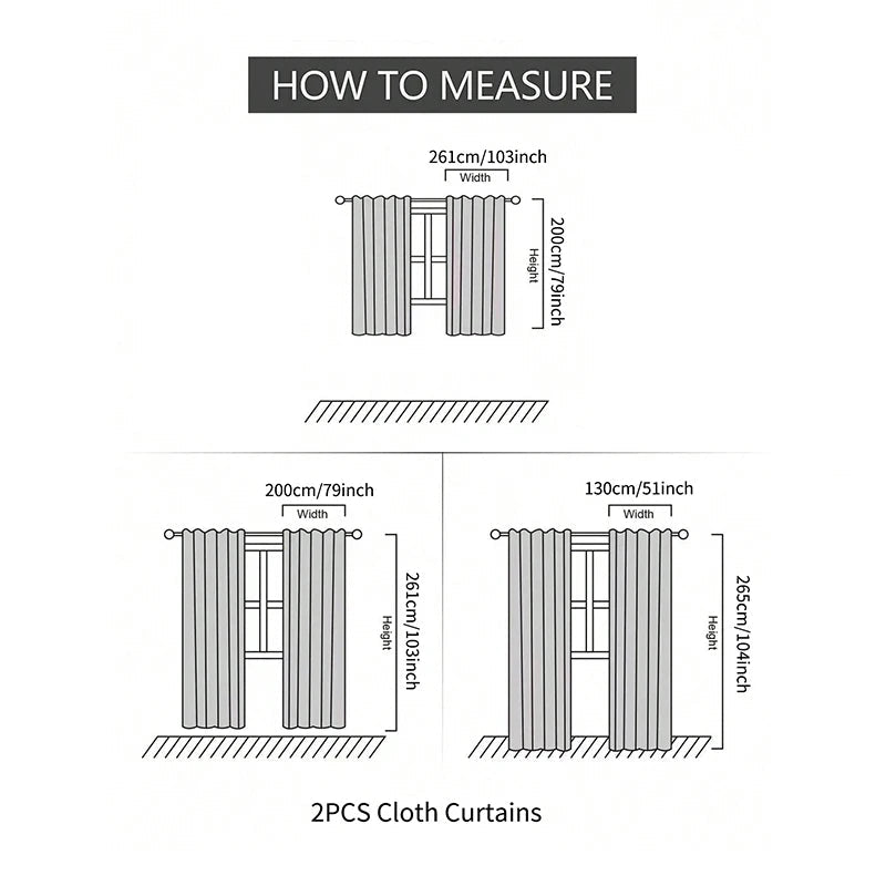 2pcs Blackout curtain - DailyBasicNeeds.com