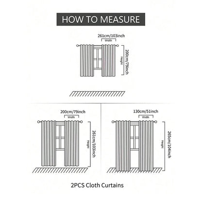 2pcs Blackout curtain - DailyBasicNeeds.com