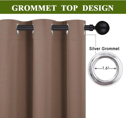 2PCS Room Divider Black Out Curtain - DailyBasicNeeds.com