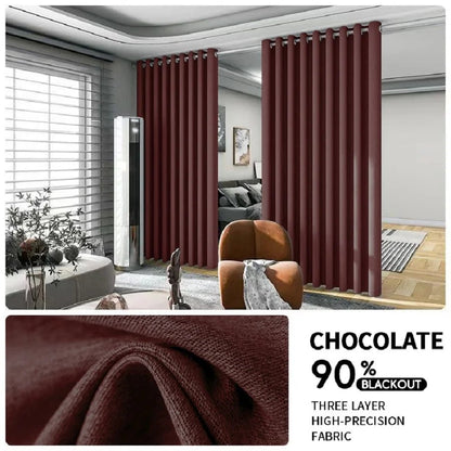 2PCS Room Divider Black Out Curtain - DailyBasicNeeds.com