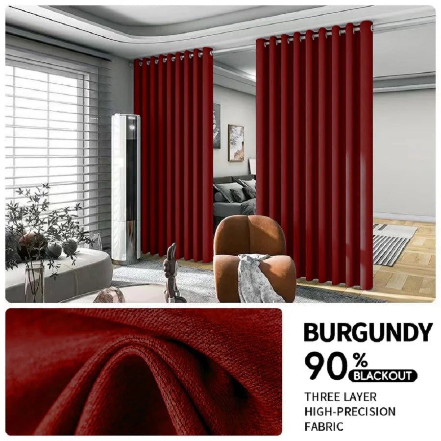 2PCS Room Divider Black Out Curtain - DailyBasicNeeds.com