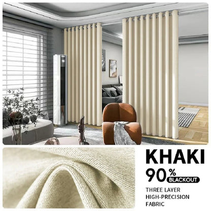 2PCS Room Divider Black Out Curtain - DailyBasicNeeds.com