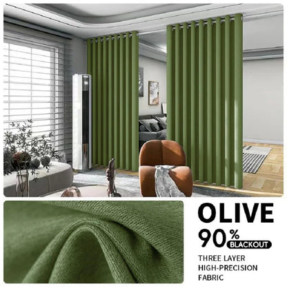 2PCS Room Divider Black Out Curtain - DailyBasicNeeds.com
