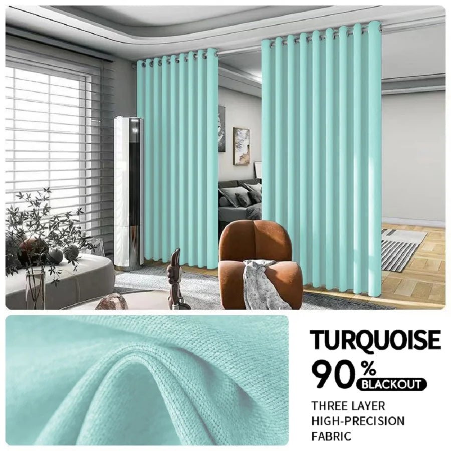 2PCS Room Divider Black Out Curtain - DailyBasicNeeds.com