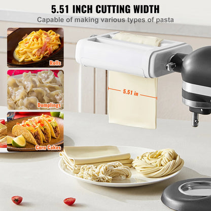 3 - in - 1 Pasta Maker Attachment for Stand Mixers - DailyBasicNeeds.com
