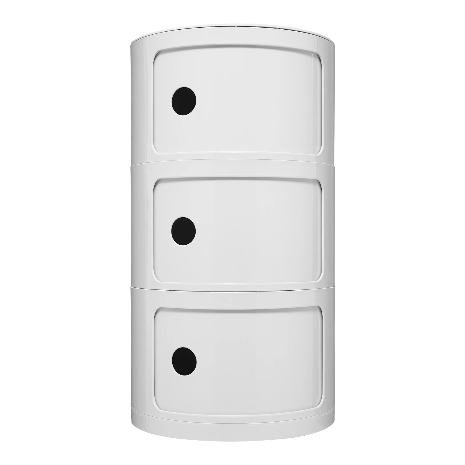 3 Layers Round Bedside Cabinet - DailyBasicNeeds.com