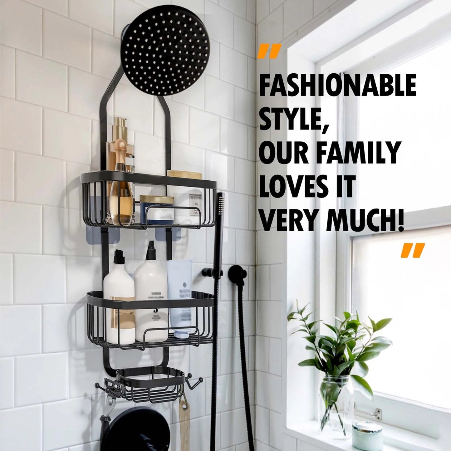 3 - tier Household Shower Shelves - DailyBasicNeeds.com